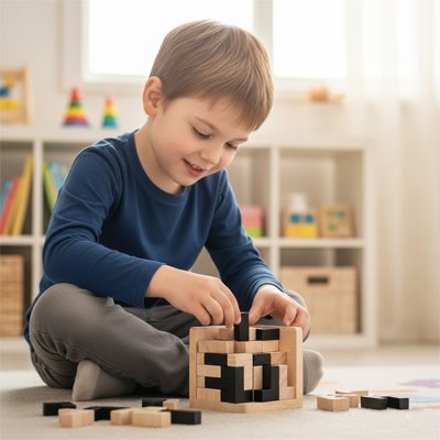 Casse tête en bois 