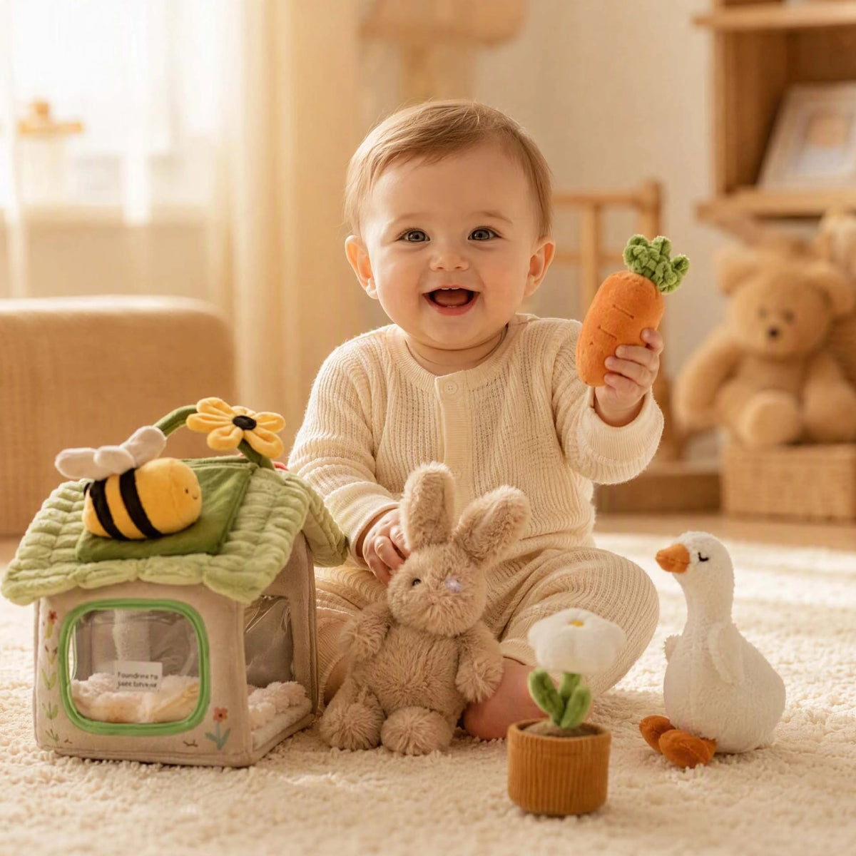 Cube d'activité bébé coloré et captivant pour le bébé