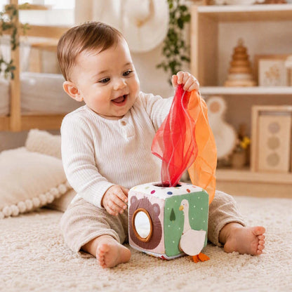 Cube d'activité bébé qui éveille pleinement son imagination