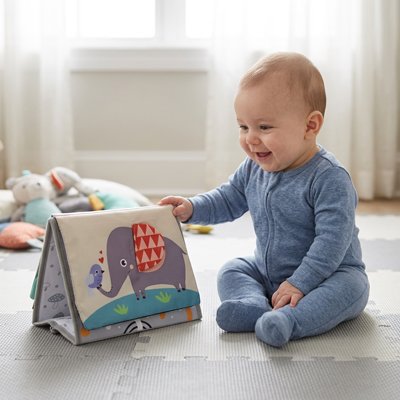 Livre bébé en tissus amusant