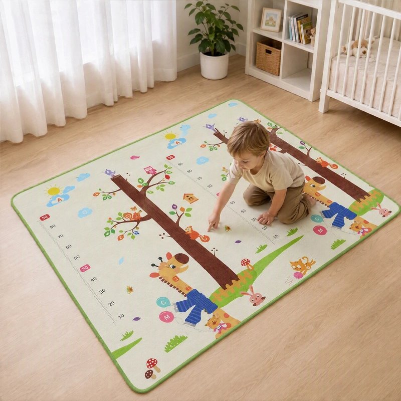 Tapis bébé mousse avec dessins captivants pour bébé