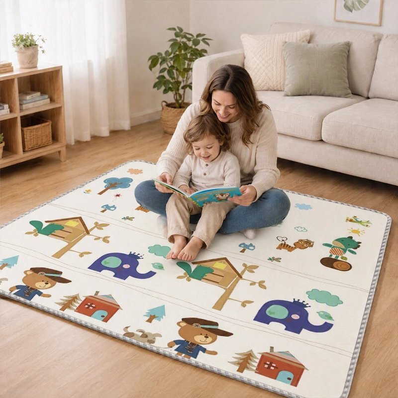 Tapis bébé mousse grand et confortable